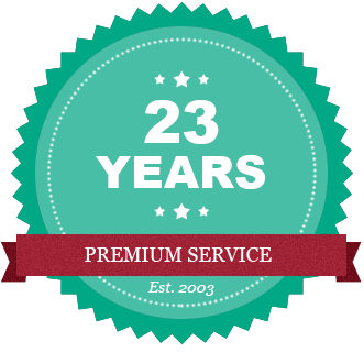 20 Years Premium Service badge